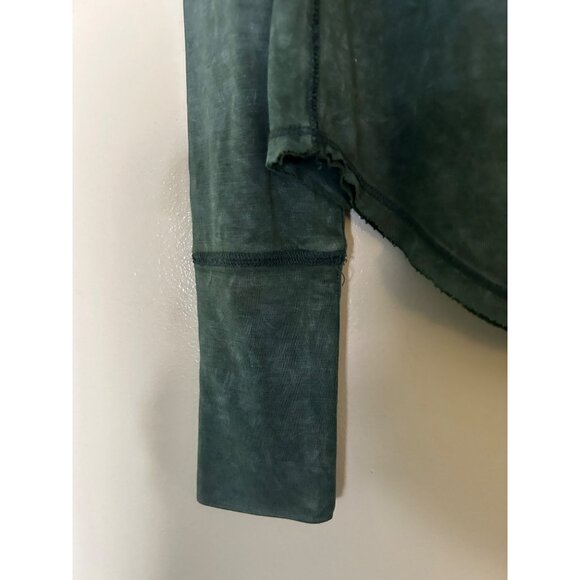 NWT WE THE FREE PEOPLE Size XS Cosmo Cowl Neck Long Sleeve Shirt Thumbholes Boho - Picture 11 of 13